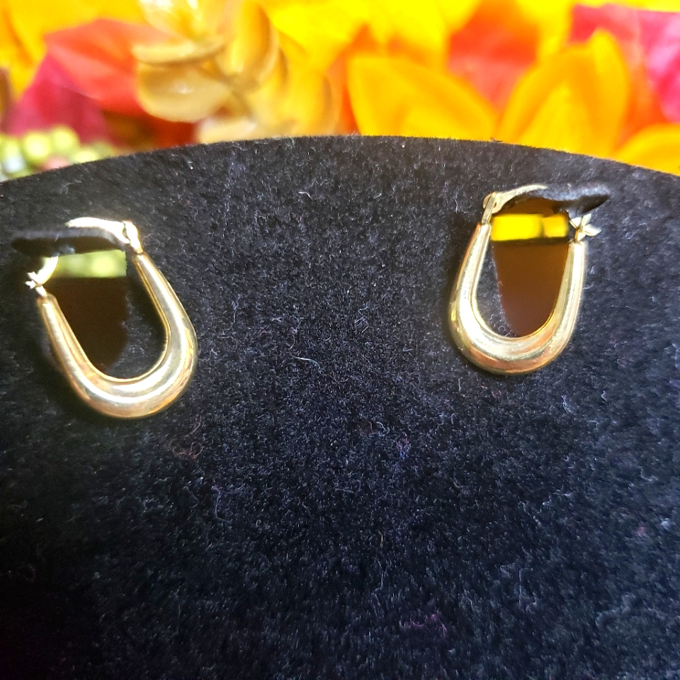 10k Yellow Gold Hoop Earrings 80$